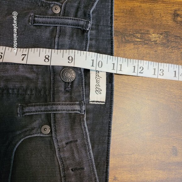 Madewell Jeans 27 Skinny 9" High Rise Black Sea Wash H2230 Tummy Control - Picture 10 of 13